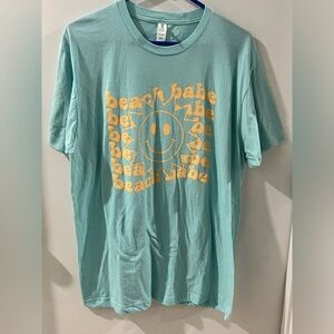 Beach Babe Graphic T-Shirt, size large, new without tags!